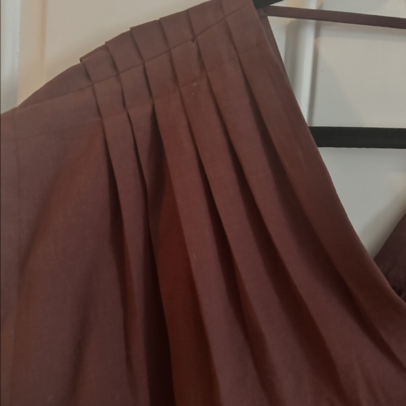 Frye Linen Top – Deep Plum Relaxed Fit Blouse - Picture 2 of 2